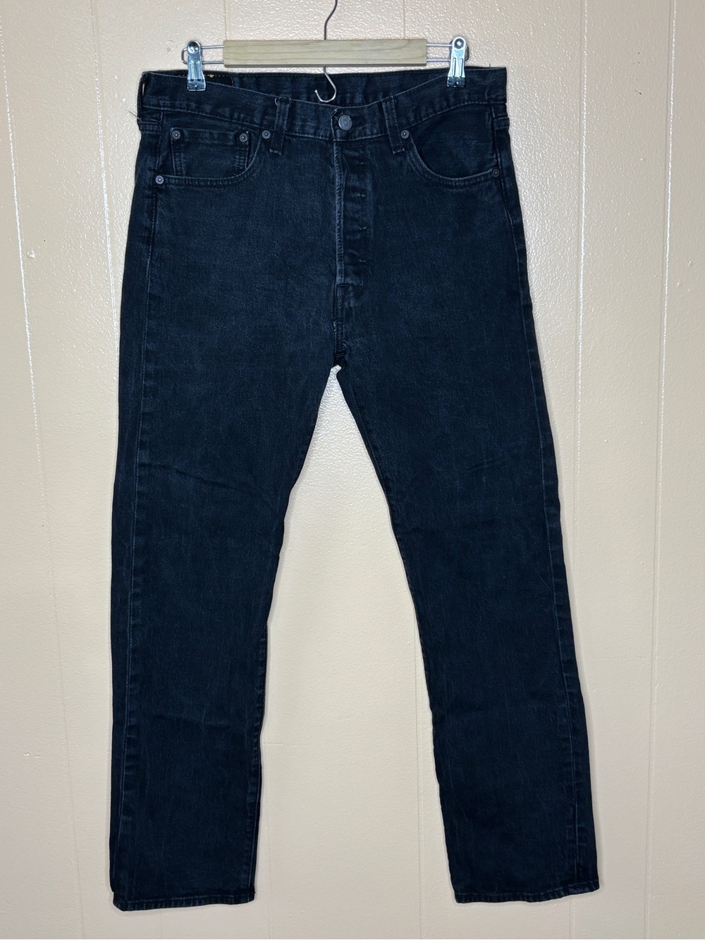 Levi's Men's 501 34x32 Straight Black Jeans